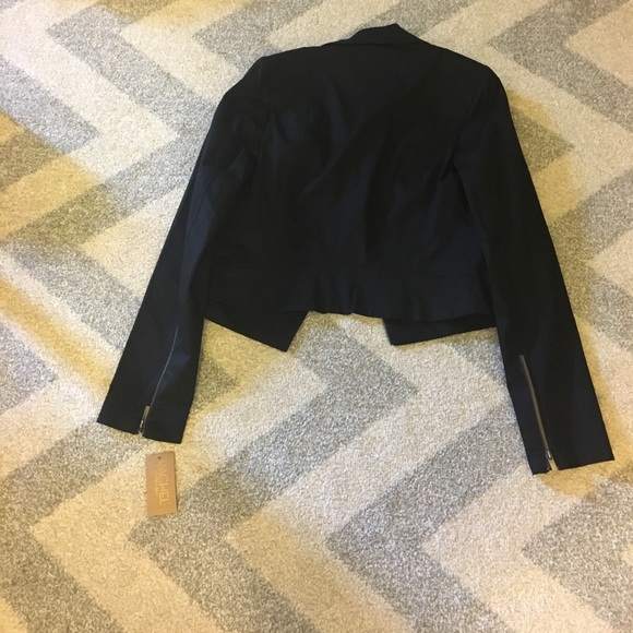 NEW RACHEL Rachel Roy Black Moto Jacket - Picture 4 of 5